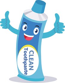 toothpaste tube character clipart