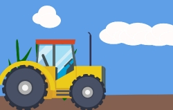 tractor animated clipart