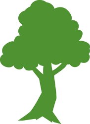 tree green silhouette clipart