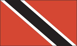 Trinidad Tobago flag flat design clipart