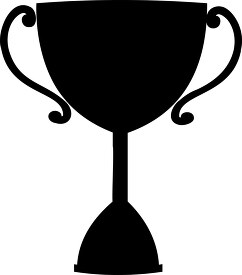 trophy silhouette clipart