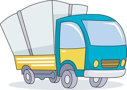 truck filled with large containers clipart