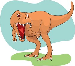 tyrannosaurus showing large teeth clipart
