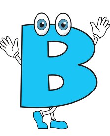 upper case letter B cartoon alphabet