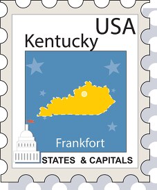 us state kentucky stamp clipart