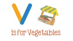 v vegetables animated alphabet