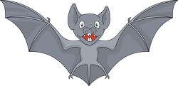 vampire bat showing teeth clipart