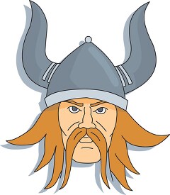 viking norseman face helmet clipart