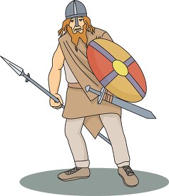 vikings with sword shield