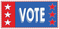 vote with stars clipart