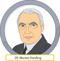 Warren Harding President Clipart