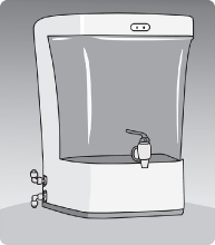 water dispenser grayscale clipart