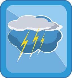 weather icons clouds lightning 3