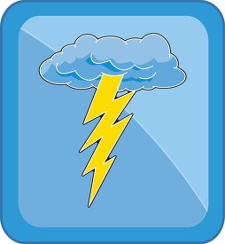 weather icons lightning clouds