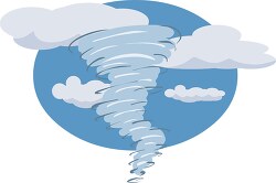 weather tornado in clouds clipart