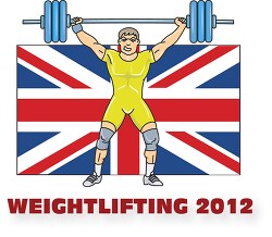 Weightlifting  Olympics London Clipart