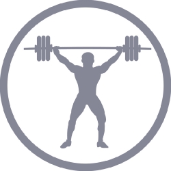 weightlifting barbells silhouette gray clipart image