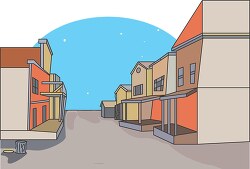 western ghost town clipart
