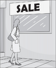 window shopping sale gray