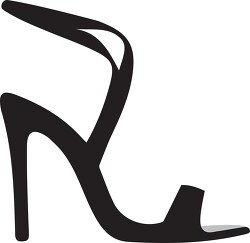 womans high heel sandle with strap vector clipart image