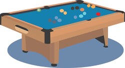 wood pool table clipart
