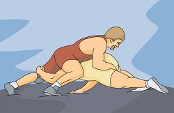 wrestling move the pin clipart