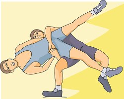 wrestling throw clipart