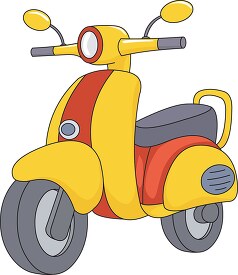 yellow scooter clipart 205