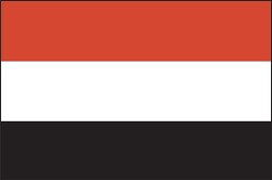 Yemen flag flat design clipart