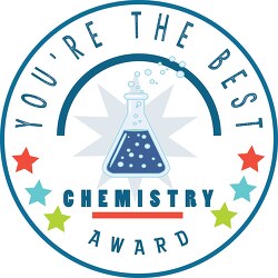 youre the best chemistry award clipart