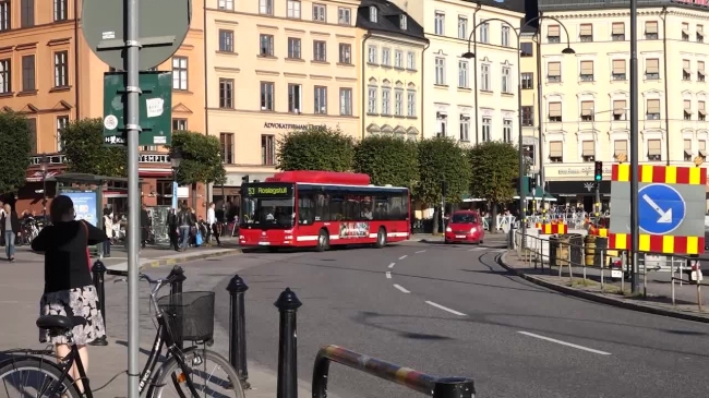 people traffic stockholm sweden video