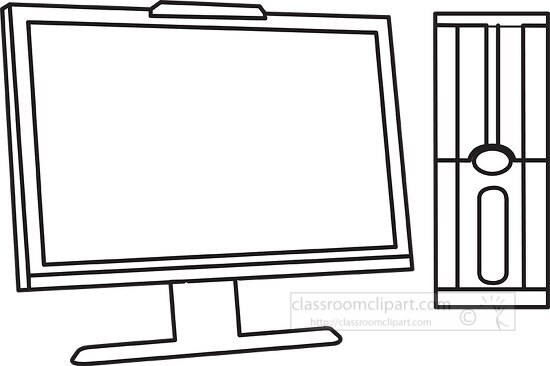 028 black outline clipart