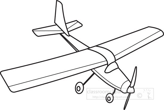 111 aircraft black white outline clipart