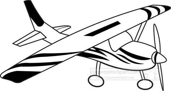 135 aircraft black white outline clipart