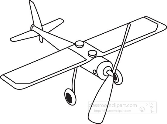 165 aircraft black white outline clipart
