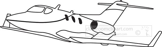 177 aircraft black white outline clipart