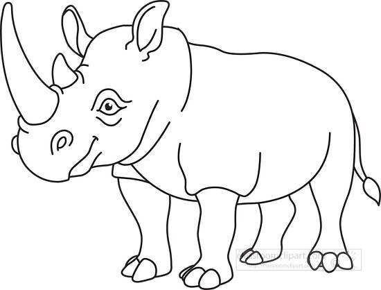 clipart rhino
