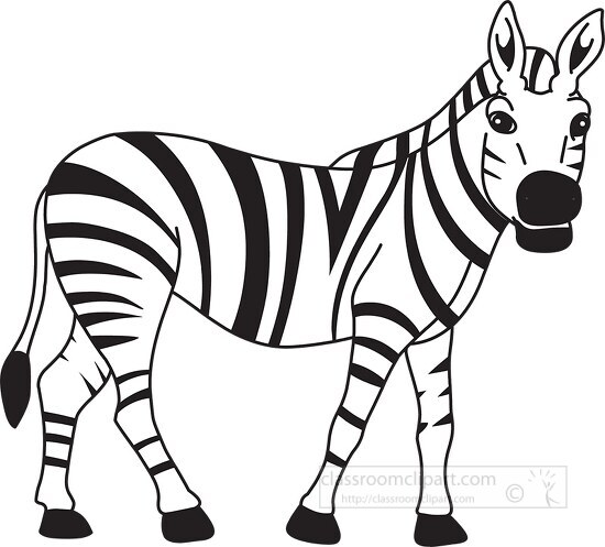 zebra outline