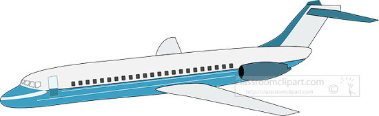 aircraft passenger plane vector clipart