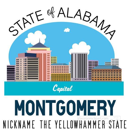 Alabama state capital montgomery nickname the yellowhammer state