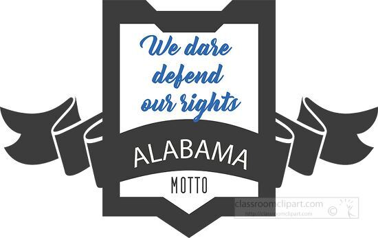 alabama state motto clipart image