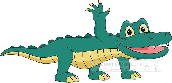 cartoon alligator clip art