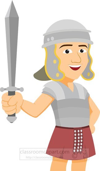 ancient roman soldier clipart