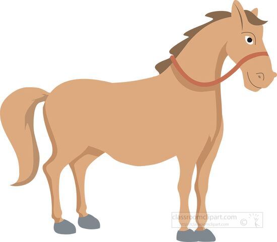 ancient soldier with sword on horse clipart