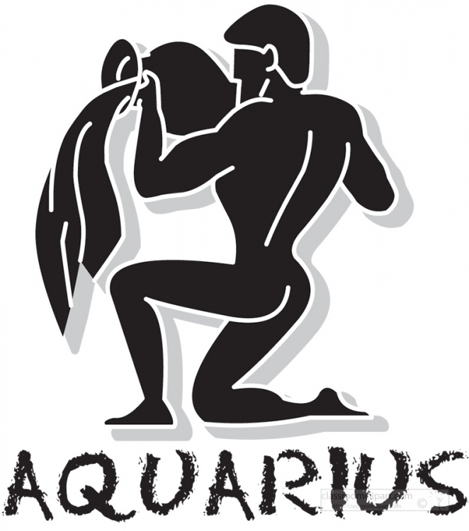 aquarius shoroscope silhouette