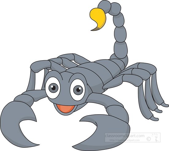 arachnid scorpion cartoon style