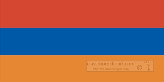 armenia flag flat design clipart
