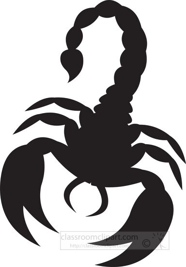 astrology sign scorpio silhouette clipart