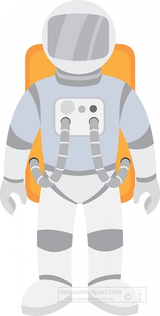 astronaut in spacesuit gray color