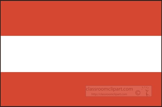 austria flag flat design clipart